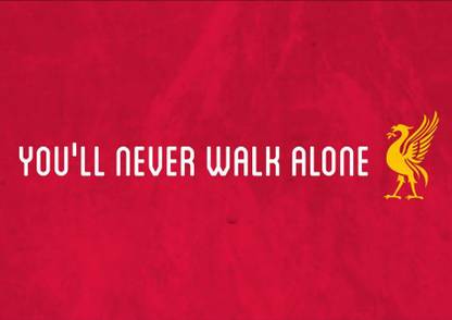 You Ll Never Walk Alone Liverpool Fc A3 Cotton Canvas High Quality Printed Poster Wall Art