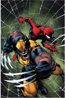 Athah Poster Spiderman vs Wolverine Paper Print - Typography posters in  India - Buy art, film, design, movie, music, nature and educational  paintings/wallpapers at 