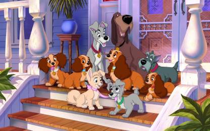 Movie Lady And The Tramp Disney Dog Cartoon HD Wall Poster Paper Print - Movies posters in India - Buy art, film, design, movie, music, nature and educational paintings/wallpapers at Movie Lady And The Tramp Disney Dog Cartoon HD Wall Poster Paper Print - Movies posters in India - Buy art, film, design, movie, music, nature and educational paintings/wallpapers at