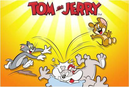 Tom n Jerry Wallpaper Paper Print - Animation & Cartoons posters in India -  Buy art, film, design, movie, music, nature and educational paintings/ wallpapers at 