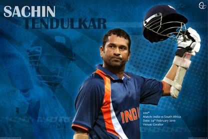 Sachin Tendulkar 200 Runs In An Odi Paper Print Sports Posters In India Buy Art Film Design Movie Music Nature And Educational Paintings Wallpapers At Flipkart Com