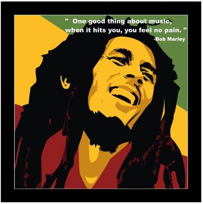 Invezo Impression Bob Marley Wooden Framed Poster Paper Print Bob Marley Posters Quotes Motivation Music Personalities Posters In India Buy Art Film Design Movie Music Nature And Educational
