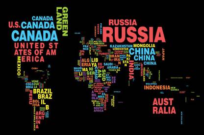 Poster Map Of The World