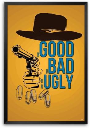 Good Bad Ugly Minimalistic Framed Photographic Paper - TV Series ...