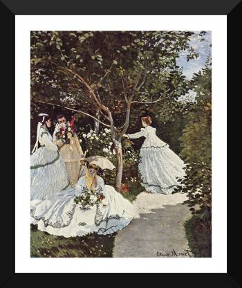 Tallenge Old Masters Collection Women In The Garden By Claude Monet Premium Quality A3 Size Framed Poster Paper Print Art Paintings Posters In India Buy Art Film