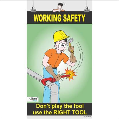 Safety Poster-Working Safety Paper Print - Abstract, Quotes ...