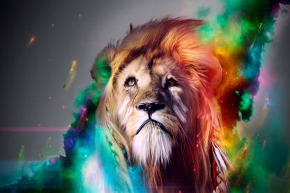 Poster Lion Nature Scenery Wallpaper 838 Photographic Paper - Animals  posters in India - Buy art, film, design, movie, music, nature and  educational paintings/wallpapers at 