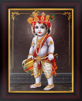 Lord Krishna / Baby Krishna / Bal Gopal Poster Paper Print - Art &  Paintings, Religious, Decorative posters in India - Buy art, film, design,  movie, music, nature and educational paintings/wallpapers at 