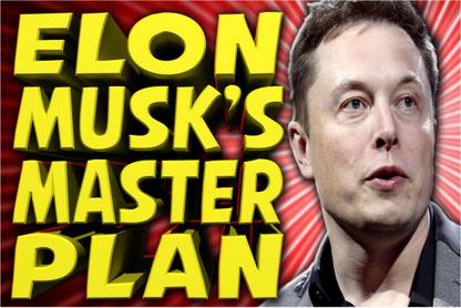 Elon Musk Master Plan Poster Paper Print - Quotes & Motivation posters