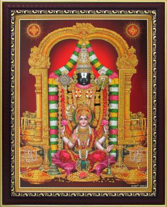 Lord Venkateswara / Tirupati Balaji with Laxmi Poster Paper Print - Art &  Paintings, Religious, Decorative posters in India - Buy art, film, design,  movie, music, nature and educational paintings/wallpapers at 