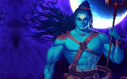 Lord Shiva Animated Poster Paper Print - Religious posters in India - Buy  art, film, design, movie, music, nature and educational  paintings/wallpapers at 