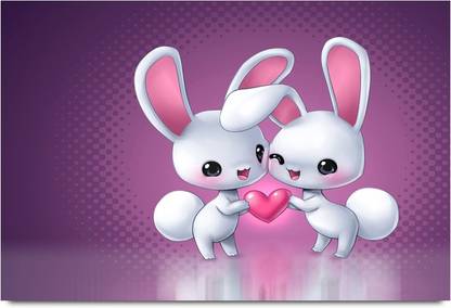 Animated Cartoon's Love Paper Print - Animation & Cartoons posters in India  - Buy art, film, design, movie, music, nature and educational  paintings/wallpapers at 