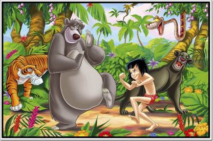 Jungle Book Mowgli Poster Paper Print - Animation & Cartoons posters in  India - Buy art, film, design, movie, music, nature and educational  paintings/wallpapers at 