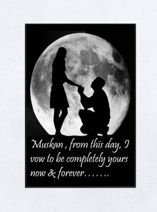 Muskan Romantic Love Quotes Framed Poster 006 Paper Print - Quotes &  Motivation posters in India - Buy art, film, design, movie, music, nature  and educational paintings/wallpapers at 