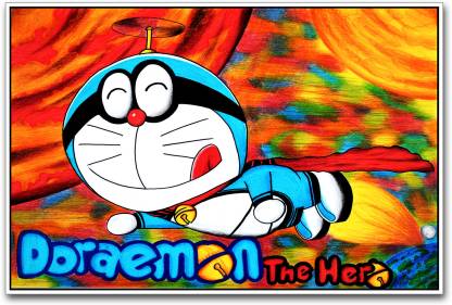 Doraemon the hero artistic Paper Print - Animation & Cartoons, Comics  posters in India - Buy art, film, design, movie, music, nature and  educational paintings/wallpapers at 