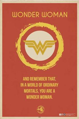 wonder woman justice league paper print quotes motivation posters in india buy art film design movie music nature and educational paintings wallpapers at flipkart com