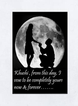 Khushi Romantic Love Quotes Framed Poster 006 Paper Print - Quotes &  Motivation posters in India - Buy art, film, design, movie, music, nature  and educational paintings/wallpapers at 