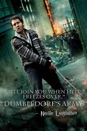 Athah Comic Poster Neville Longbottom Harry Potter Deathly Hallows Quote Paper Print Rolled Paper Print Comics Posters In India Buy Art Film Design Movie Music Nature And Educational Paintings Wallpapers At I'll — i'll fight you!. athah comic poster neville longbottom