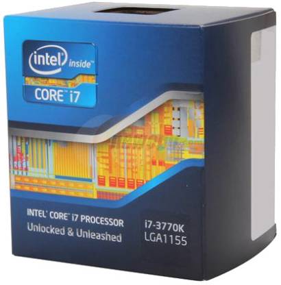 Intel Core i7 3770K 3.5 GHz Upto 3.9 GHz LGA 1155 Socket 4 Cores 8 Threads 8 MB Smart Cache Desktop Processor