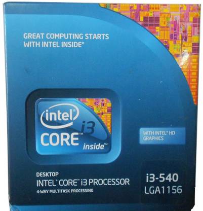 intel core i3 540 3 06 ghz lga 1156 socket 2 cores 4 threads 4 mb smart cache desktop processor
