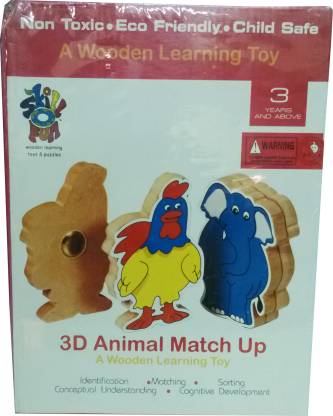 SKILLOFUN 3D Animal Match-up Puzzle - 3D Animal Match-up Puzzle . Buy  Elephant, Rooster toys in India. shop for SKILLOFUN products in India. Toys  for 2 - 4 Years Kids. 