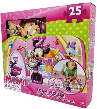 Disney Minnie 25 Piece Floor Foam Puzzle Mat Minnie 25 Piece Floor Foam Puzzle Mat Buy Minnie Mouse Daisy Duck Toys In India Shop For Disney Products In India Flipkart Com