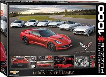 EuroGraphics 2014 Corvette Singray: It Runs in the Family Jigsaw Puzzle (1000-Piece)