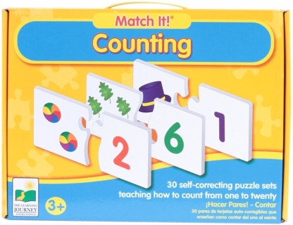 Self-Correcting Number & Learn to Count Puzzle Match It! The Learning Journey Counting 