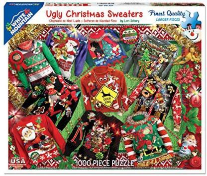 White Mountain Puzzles Ugly Sweaters Jigsaw Puzzle (1000 Piece)