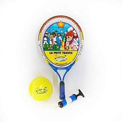 Le Petit Tennis Racquet 19 Inches + TENNIS BALL (Ages 5) Multicolor Unstrung Tennis Racquet
