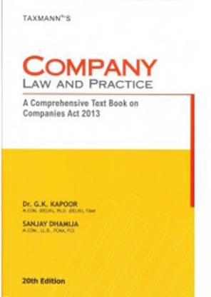 The Company Law And Practice ( A Comprehensive Text Book On Companies ...