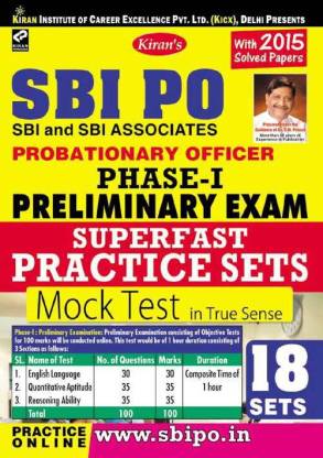 Sbi Po Phase - 1 Preliminary Exam Superfast Practice Sets—english