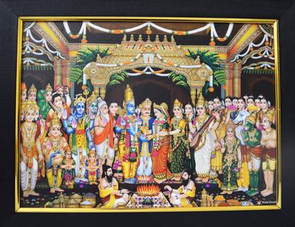 101Temples Srinivasa Kalyanam God Photo Religious Frame Price in India ...