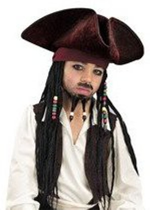 Beaded Braids Costume Accessory 