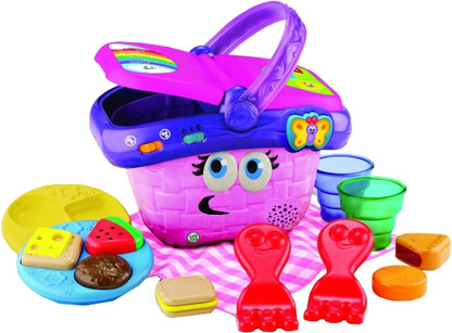 leapfrog shapes and sharing picnic basket yellow