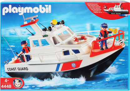 playmobil coast guard boat