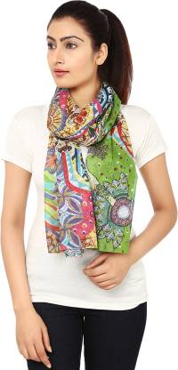 Anekaant Printed Cotton Blend Women Scarf
