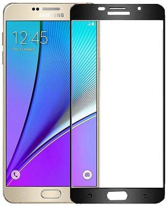 nahvi tempered glass guard for samsung galaxy a7 2016 full screen tempered glass edge to edge coverage screen protector glass black