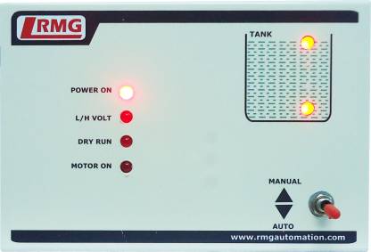 RMG Fully Automatic Water Level Controller for Motor Pump Operated by Starter upto 1.5 HP - Tank only Wired Sensor Security System