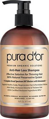 Pura D'or Anti-Hair Loss Premium Organic Argan Oil Shampoo ...