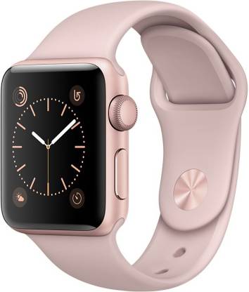 APPLE Watch Series 1 - MNNH2HN/A 38 mm Rose Gold Aluminium Case with Pink Sand Sport Band