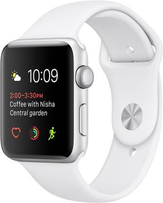 APPLE Watch Series 2 - 38 mm Silver Aluminium Case with White Sport Band