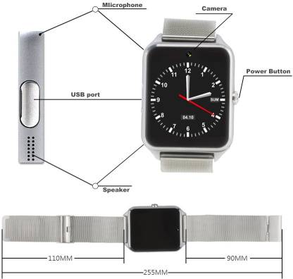 VibeX ™ GT-08(h) phone Smartwatch