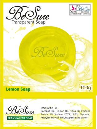 Besure Lemon Transparent Soap Pack Of 1 100g
