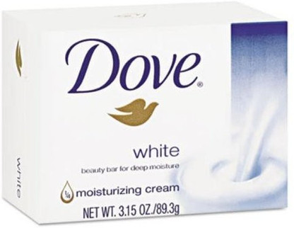 dove white moisturizing beauty bar soap