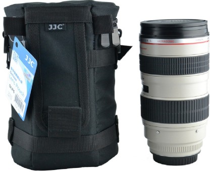 JJC DLP-3II Water Resistant Medium Lens Pouch w/Shoulder Strap fit Upto 80x170mm