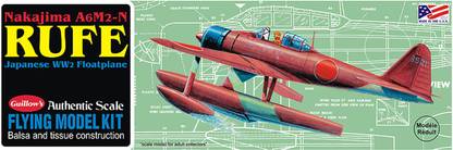 Guillow's Japanese Nakajima A6m2-N Rufe World War Ii Fighter Rubber ...
