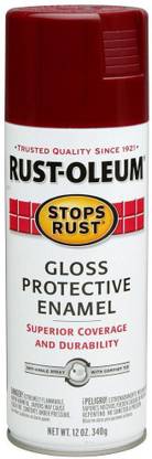 Rust Oleum Stops Rust Enamel Multi Purpose Gloss Burgundy Spray Paint 340 Ml Price In India Buy Rust Oleum Stops Rust Enamel Multi Purpose Gloss Burgundy Spray Paint 340 Ml Online At Flipkart Com
