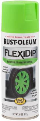 Rust Oleum Flexidip Removable Rubber Coating Grabber Green Spray Paint 312 Ml Price In India Buy Rust Oleum Flexidip Removable Rubber Coating Grabber Green Spray Paint 312 Ml Online At Flipkart Com