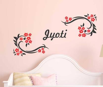 Aquire 60 cm Jyoti Personalized Name Floral Wall Stickers Self Adhesive  Sticker Price in India - Buy Aquire 60 cm Jyoti Personalized Name Floral  Wall Stickers Self Adhesive Sticker online at 
